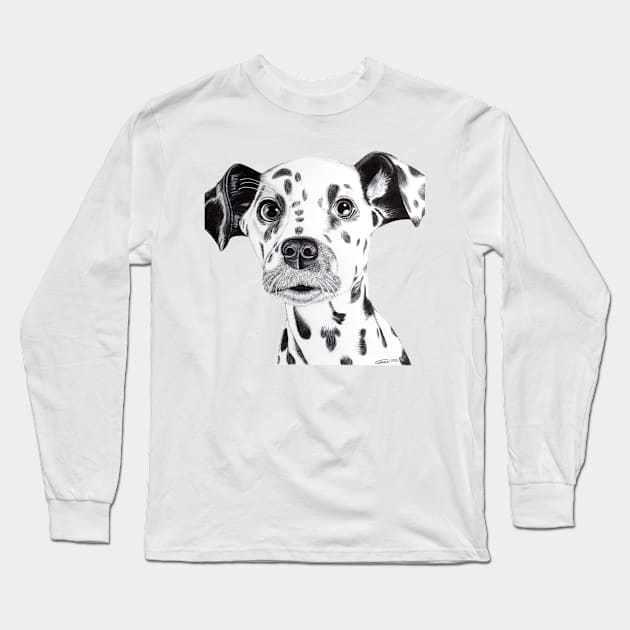 Dalmatian Long Sleeve T-Shirt by GDGCreations